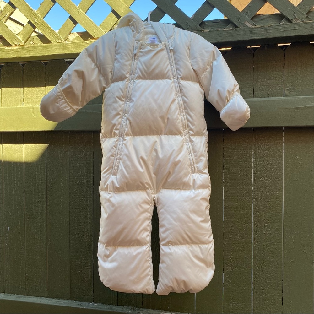 GAP Baby Cream Puffer Snowsuit